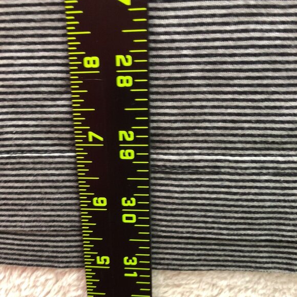 Dockers Mens Golf Polo Shirt Medium Striped Gray Black 100% Cotton Activewear - Picture 4 of 9